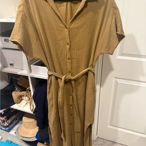 Lush Tan Textured Fabric